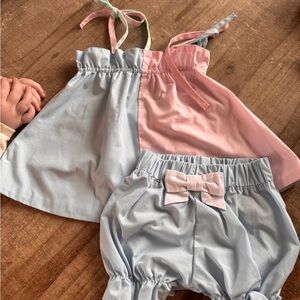 Tbbc pastel tank and bloomer set